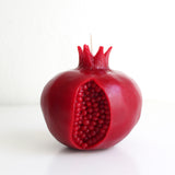 Intricate Crimson Pomegranate Candle