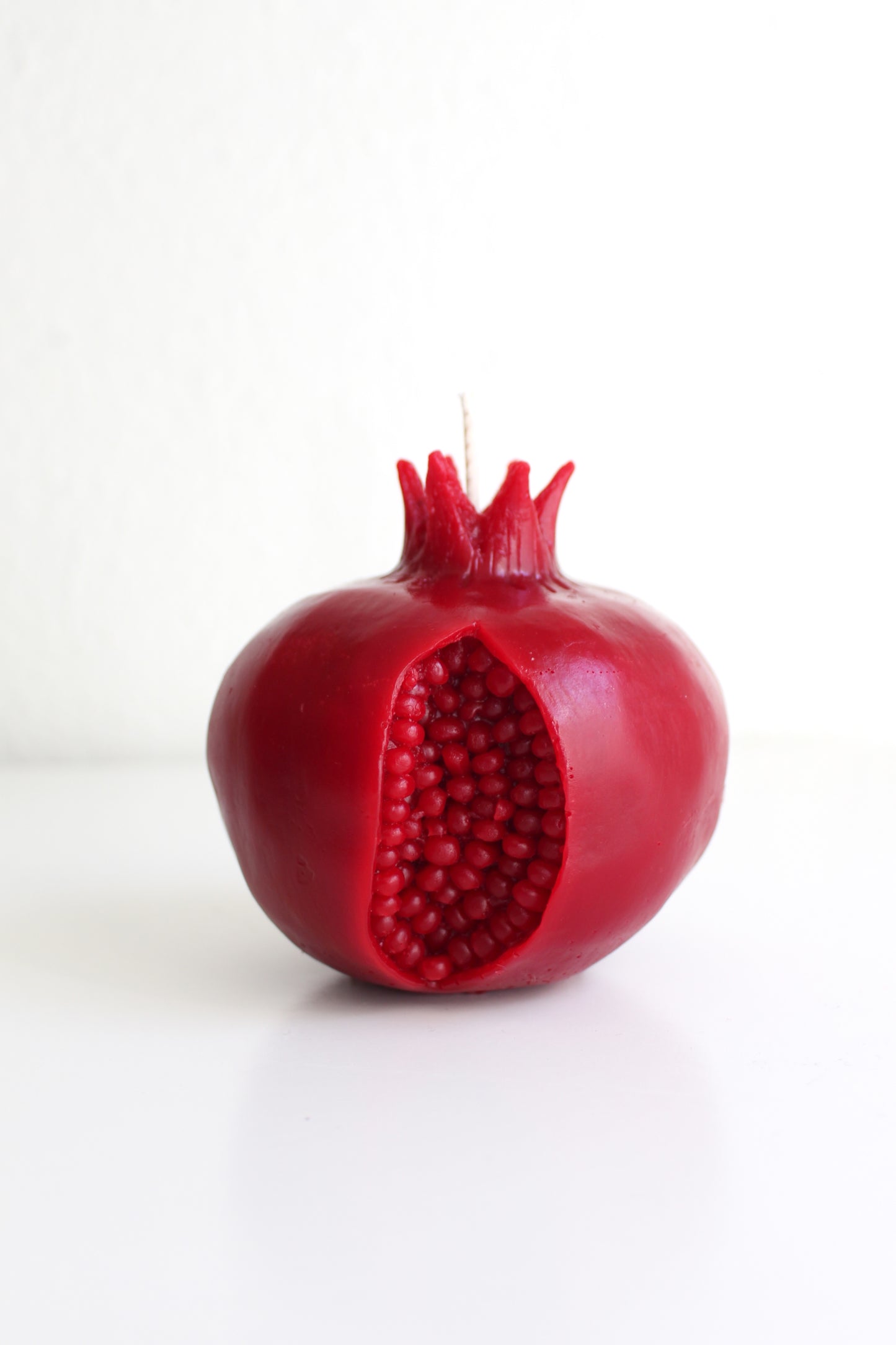 Intricate Crimson Pomegranate Candle