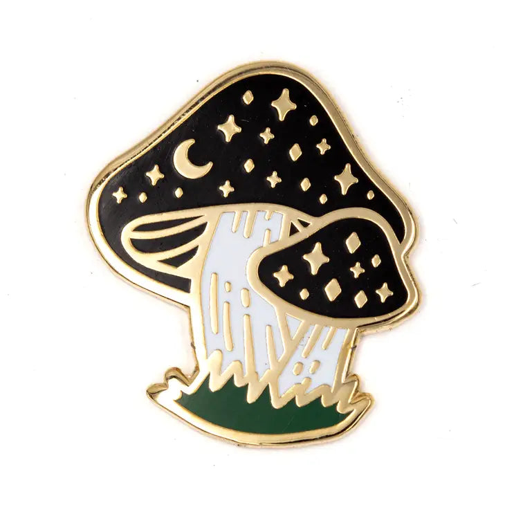 Cosmic Mushroom Enamel Pin