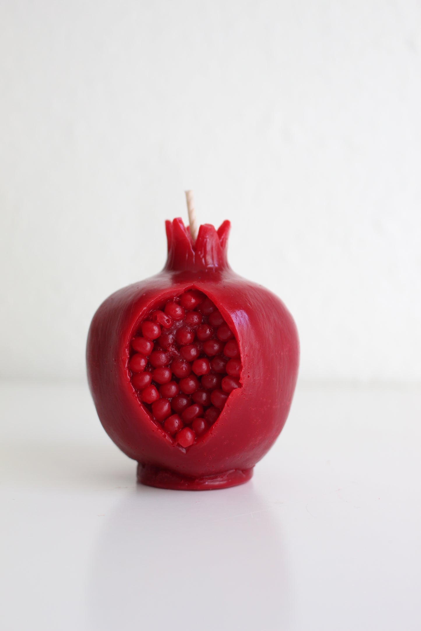 Cracked Crimson Pomegranate Candle