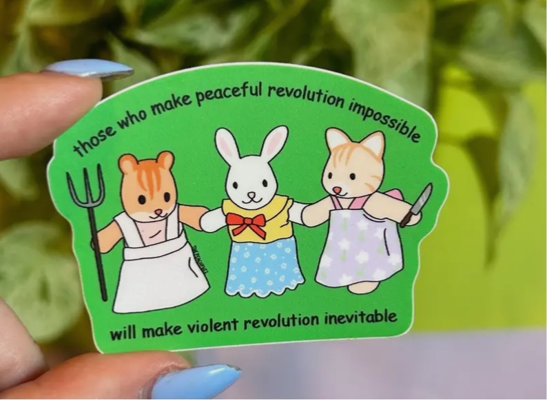 Violent Revolution Critter Sticker