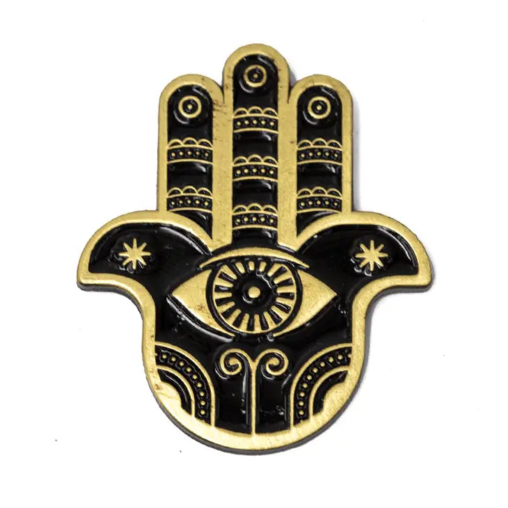 Hamsa Enamel Pin