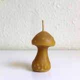 Mushroom Beeswax Candle