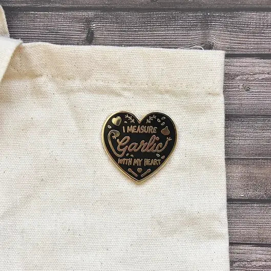Heartful of Garlic Enamel Pin