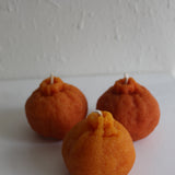 Sumo Orange Beeswax Candle