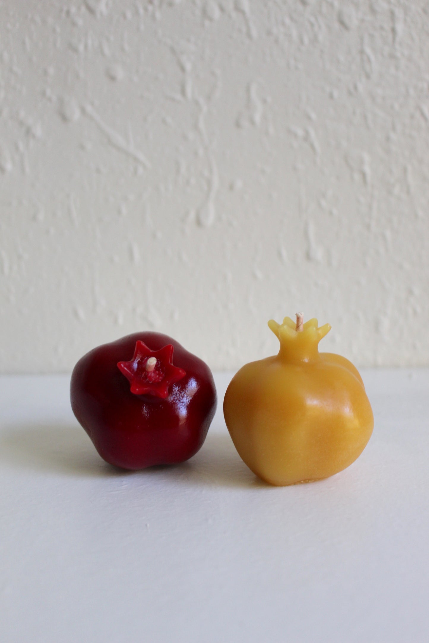 Miniature Pomegranate Beeswax Candle