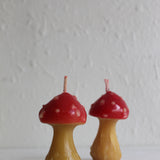 Mushroom Beeswax Candle