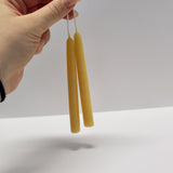 Beeswax Ritual Candles / Shabbat Candles, Pair