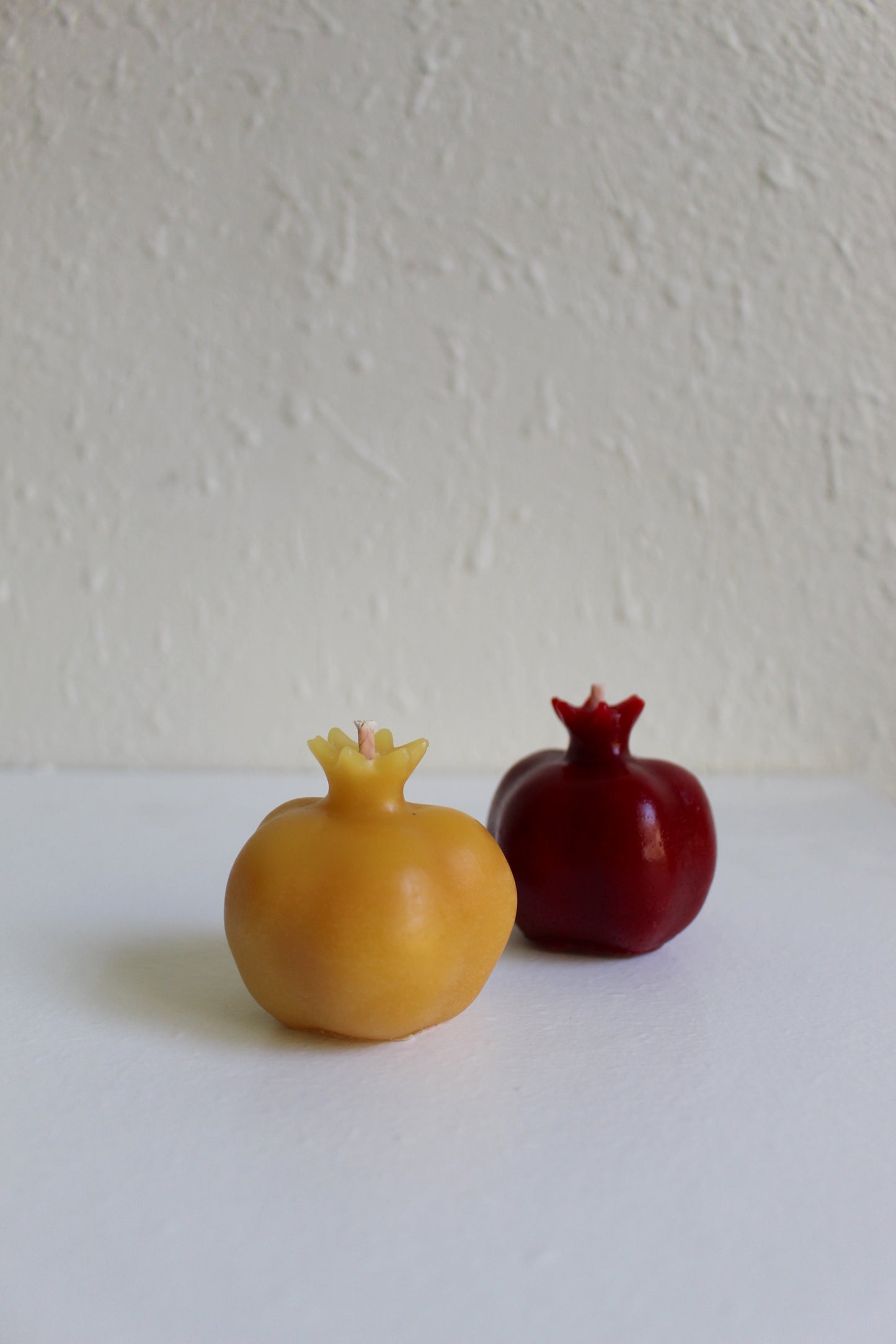 Miniature Pomegranate Beeswax Candle