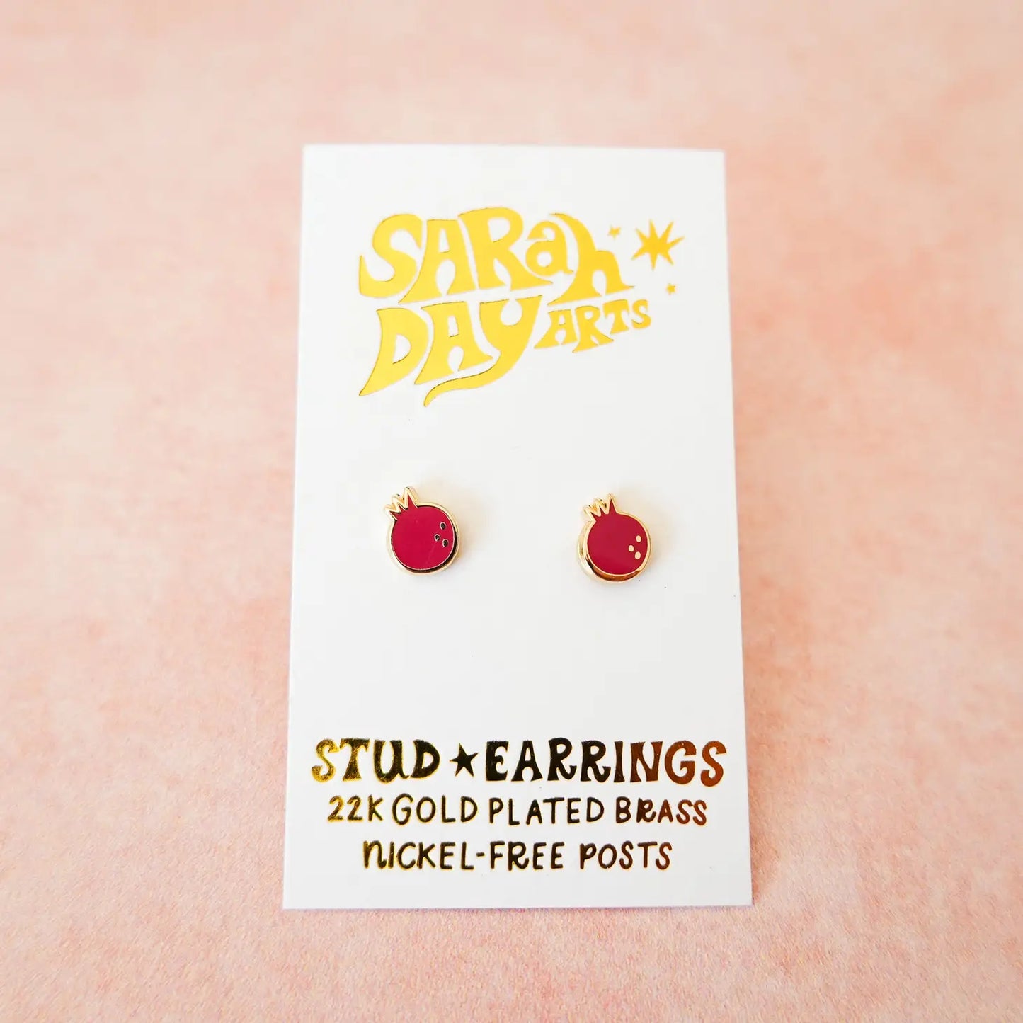 Pomegranate Studs