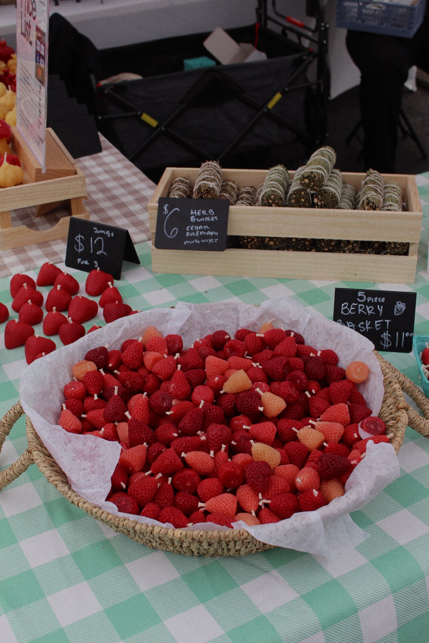 Strawberries Beeswax Candles