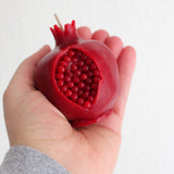 Cracked Crimson Pomegranate Candle