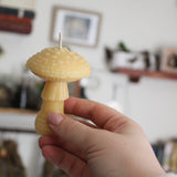Amanita Mushroom Beeswax Candle