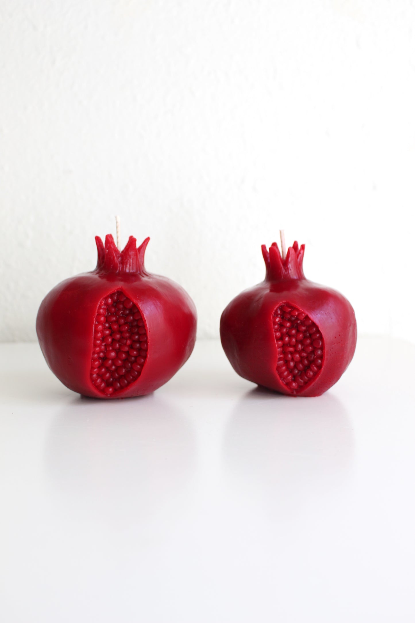 Intricate Crimson Pomegranate Candle