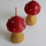 Mushroom Beeswax Candle