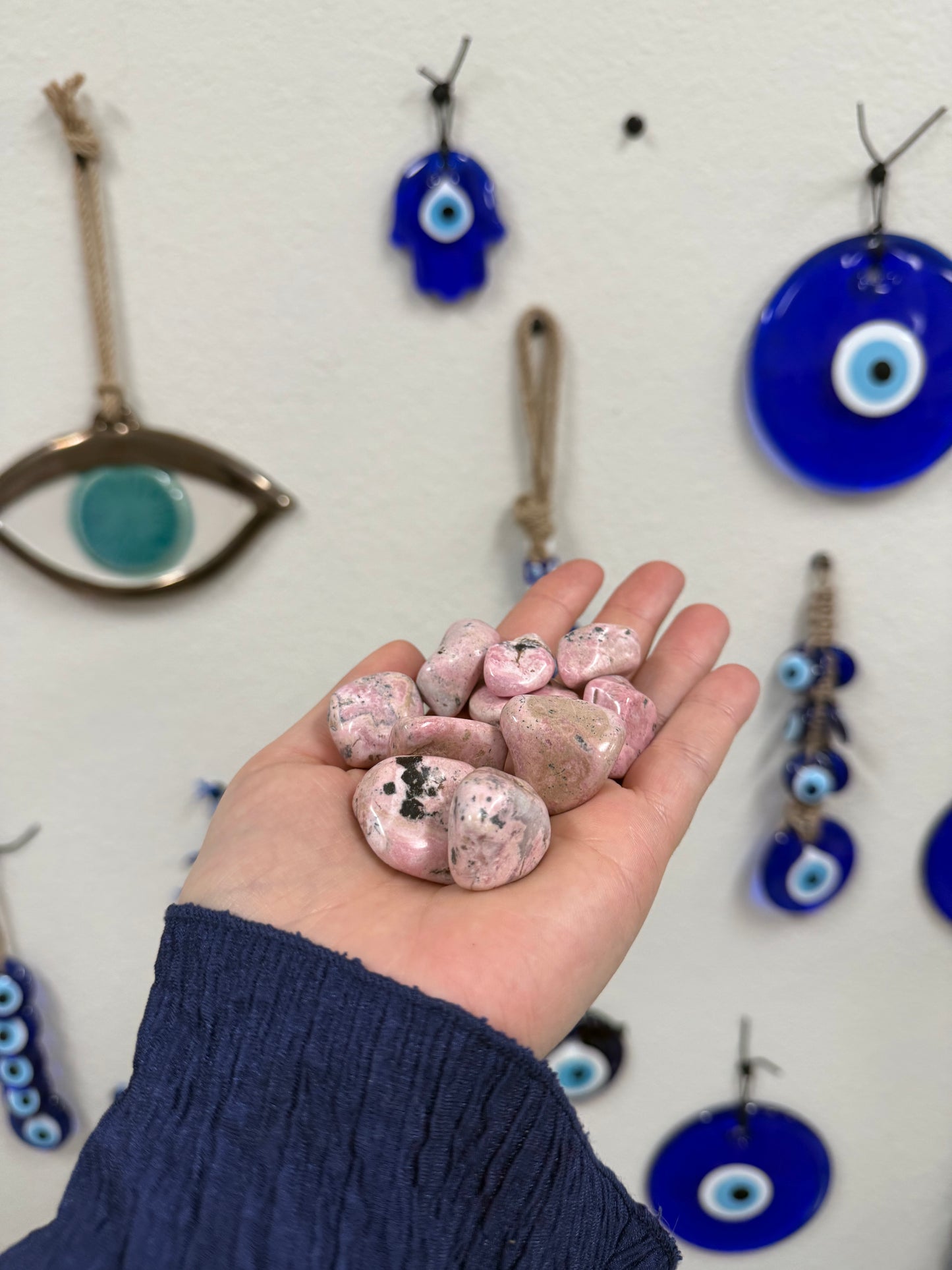 Mystery Peruvian Rhodonite Tumbled Stones