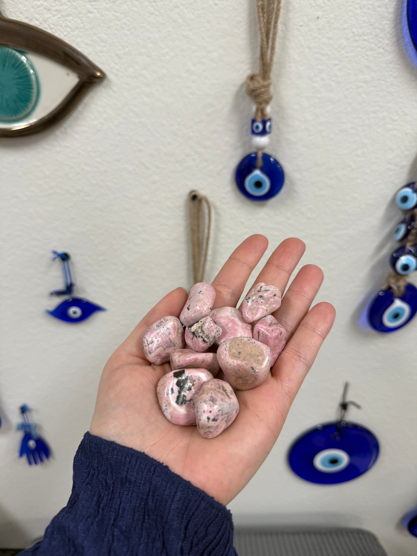 Mystery Peruvian Rhodonite Tumbled Stones