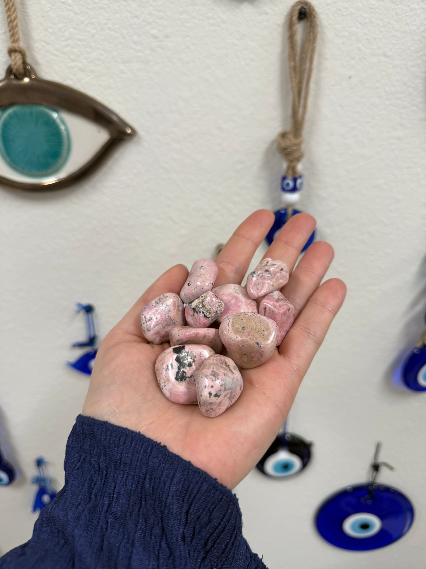 Mystery Peruvian Rhodonite Tumbled Stones