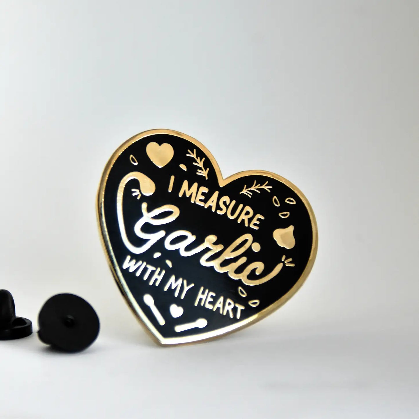 Heartful of Garlic Enamel Pin