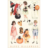 Halloween Outfits For Paper Dolls Postcard