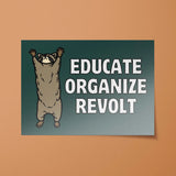 Educate Organize Revolt Sticker