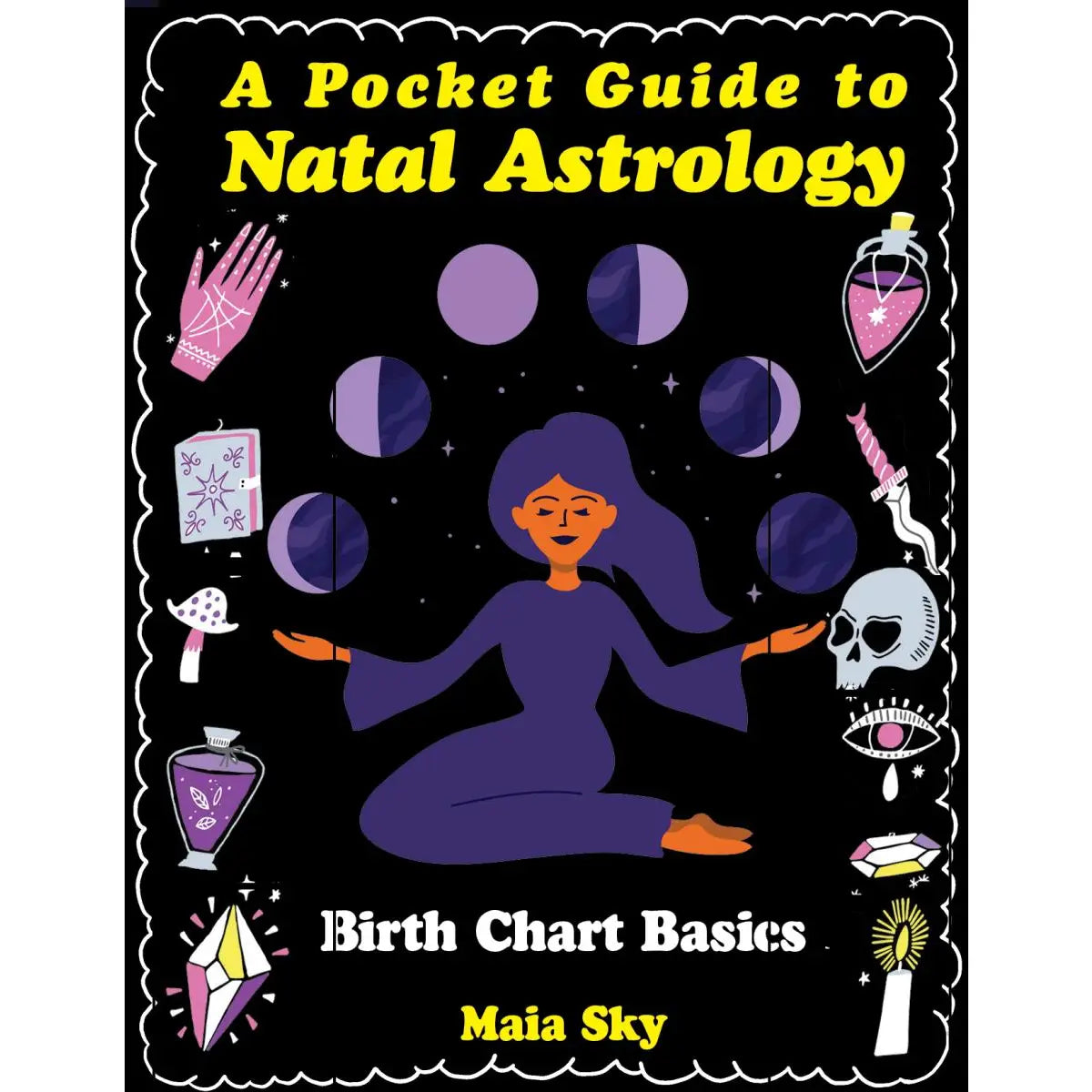 A Pocket Guide To Natal Astrology Birth Chart Basics (Zine) Jewitches