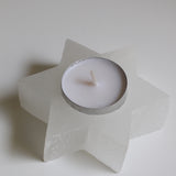 Selenite Magen David Candle Holders