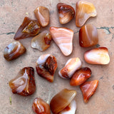 Mystery Carnelian Agate Tumbled Stones
