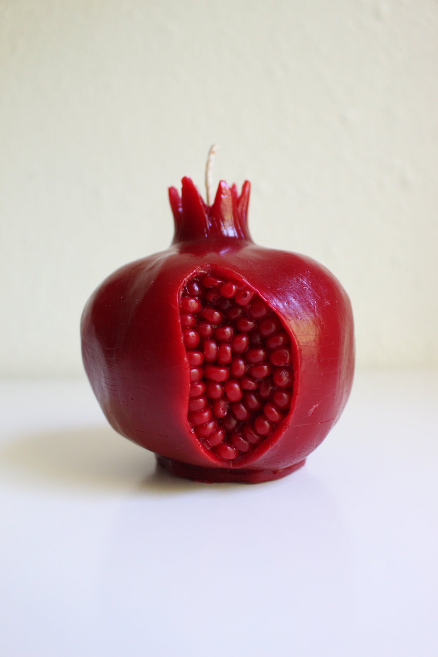 Intricate Crimson Pomegranate Candle