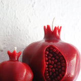 Miniature Pomegranate Beeswax Candle
