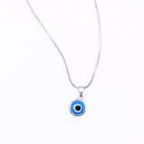 Silver Plated Light Evil Eye Necklace