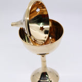 Tall Star Brass Incense Burner