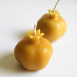 Miniature Pomegranate Beeswax Candle