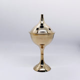Tall Star Brass Incense Burner