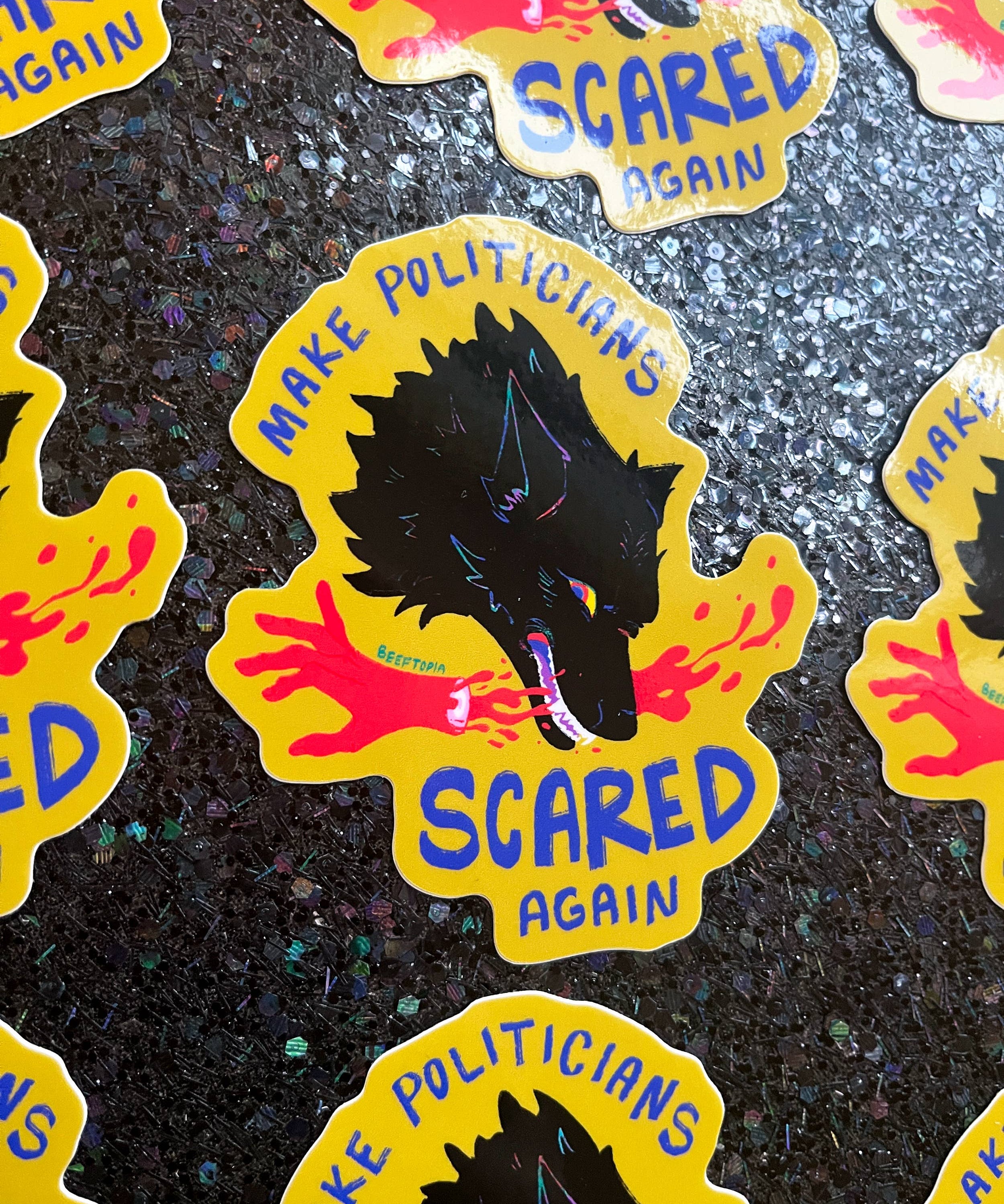 Make Politicians Scared Again Sticker