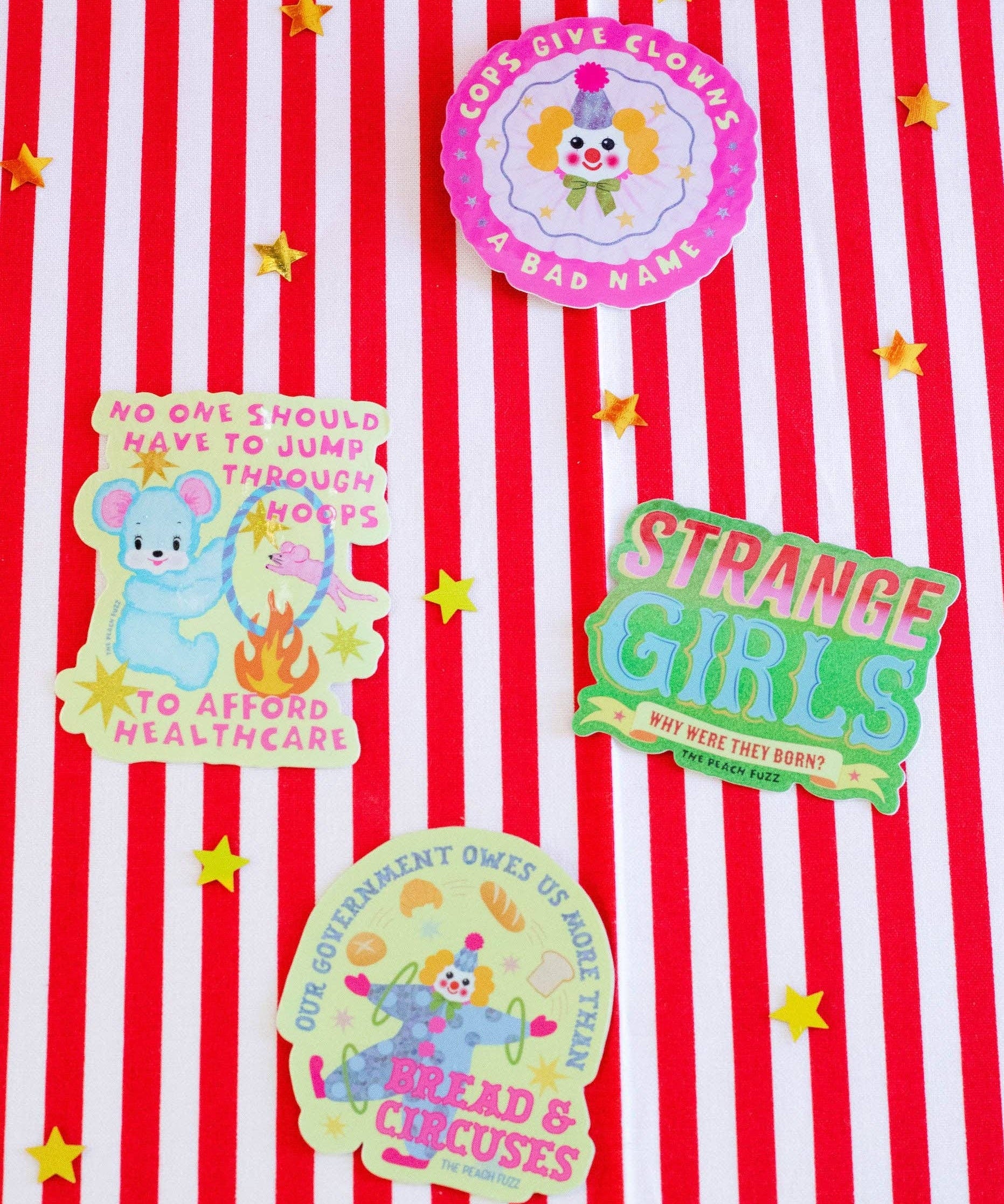 Jump Through Hoops for Healthcare Sticker