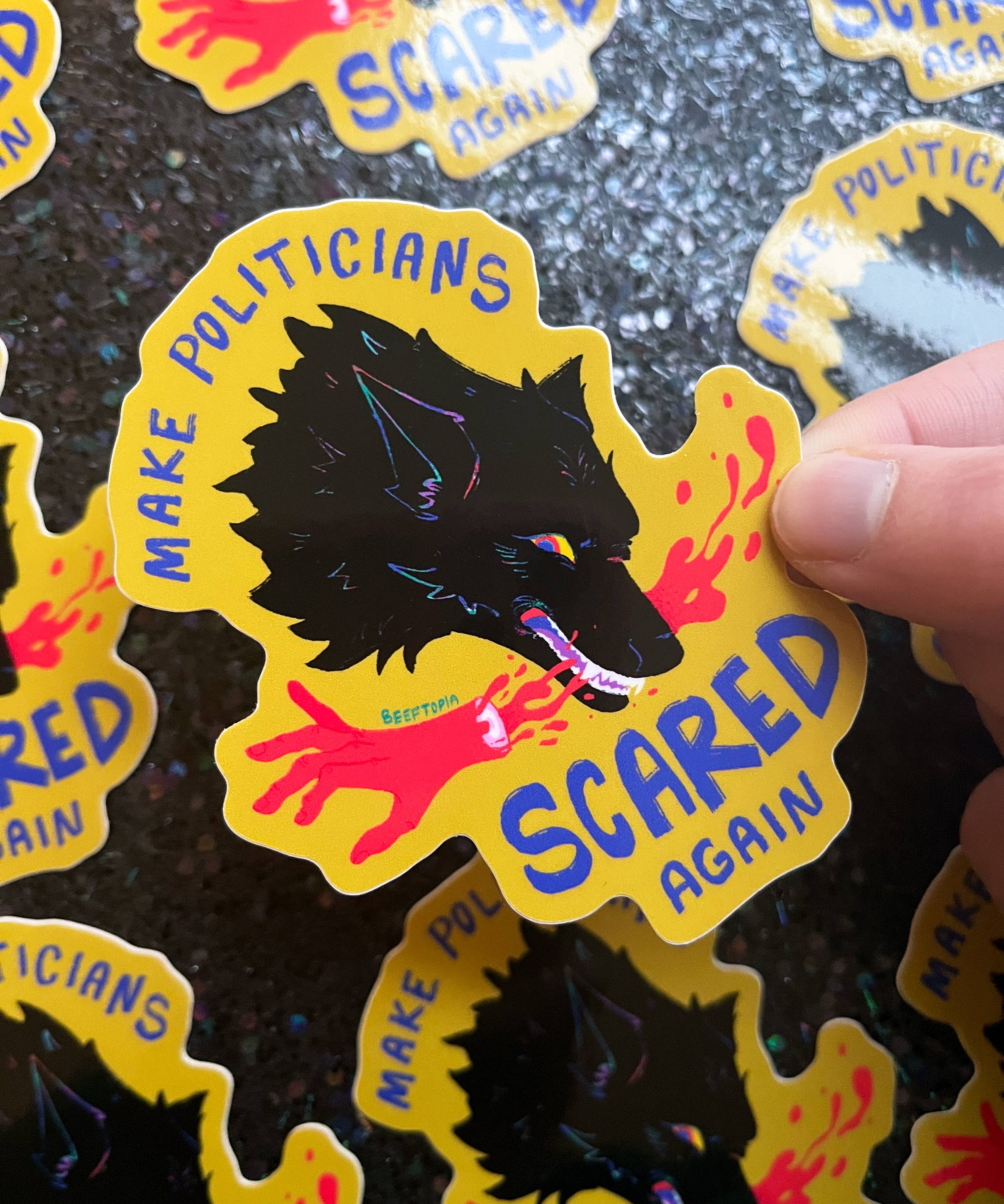 Make Politicians Scared Again Sticker