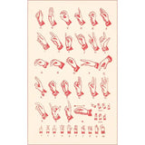 Sign Language Alphabet Postcard