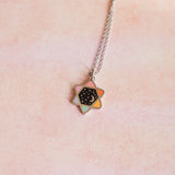 Silver Rainbow Mini Cosmic Magen David