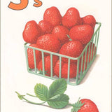 S is for Strawberry Postcard