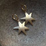 Whimsical Star Dainty Celestial Huggie Hoop Earrings
