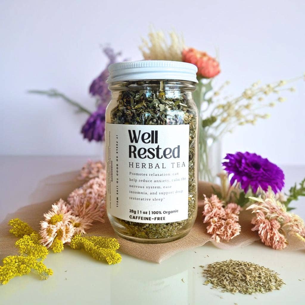 Well Rested Loose Leaf Herbal Tea | Glass Jar – Jewitches