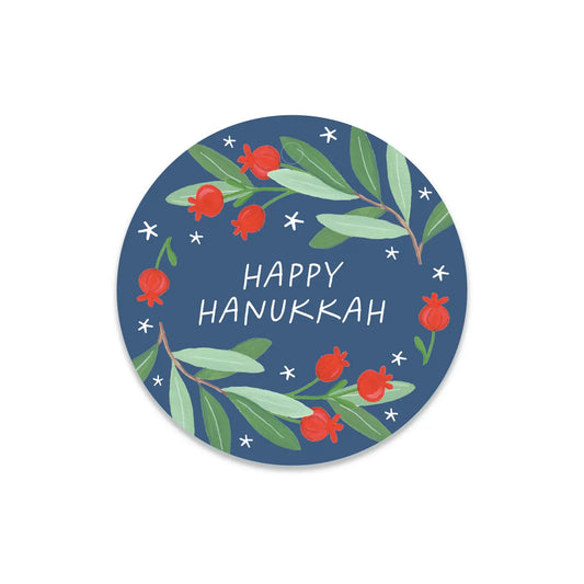 Channukah Pomegranate Gift Tag
