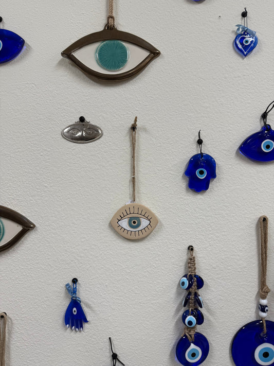 Ceramic Evil Eye Wall Hanging