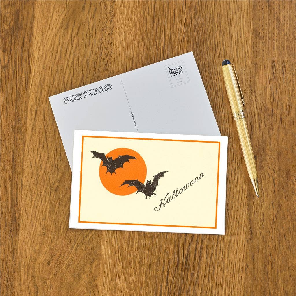 Halloween Bats Postcard