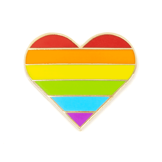 Rainbow Heart Pride Enamel Pin