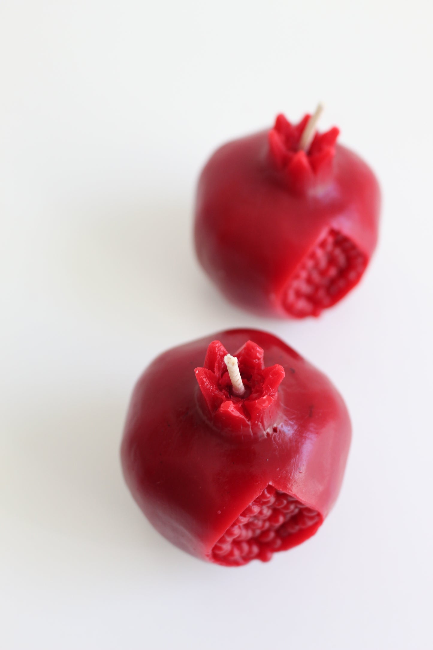 Cracked Crimson Pomegranate Candle