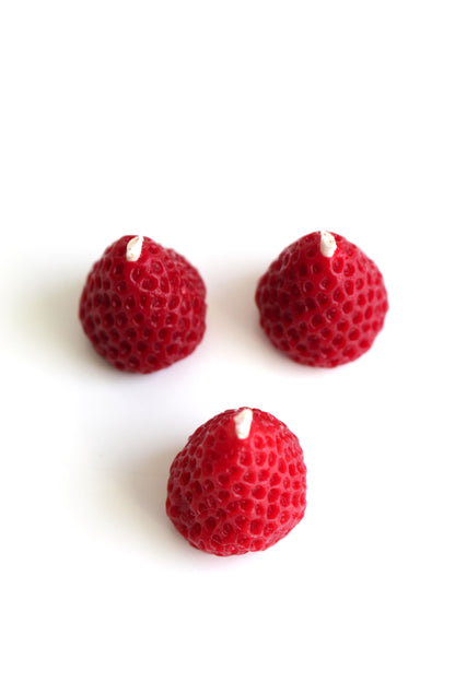 Strawberries Beeswax Candles