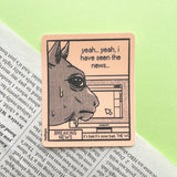 Bad News Horse Waterproof Vinyl Sticker