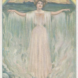 5 Woman with Rainbow Postcard